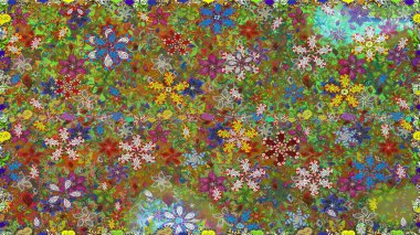 Çiçekli, suluboya desenli kusursuz çiçek deseni. Küçük çiçekte güzel bir çiçek deseni var. Raster deseni.