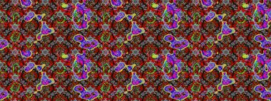 Çiçekli karalama şeklinde Raster çiçek deseni. Gri, kırmızı ve kahverengi renkte çiçekler. Yumuşak, yaz çiçekli arka plan.