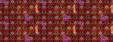 Kahverengi, kırmızı ve siyah renkte çiçekler. Tropik çiçekler. Gömlek çizimi Arkaplan Deseni.