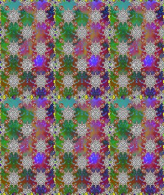 Etnik Mandala süsü. Raster Henna dövme stili. Kızılderili desenli desenli desenli şal deseni. Tekstil, tebrik kartı, boyama kitabı, telefon kılıfı baskısı için kullanılabilir.