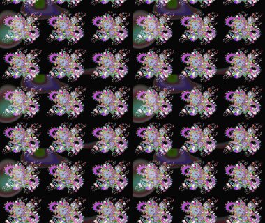 Raster çiçekli arka plan. Güzel kumaş deseni. Renkli Yaz Temalı eskiz kalıbı. Yazdır. Güzel eskiz şekli. Düz Çiçek Elementleri Tasarımı.