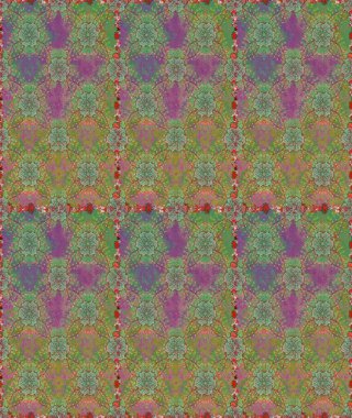 Tropik çiçekler. Yeşil ve nötr renklerde çiçekler. Tişörtsüz arka plan deseni.