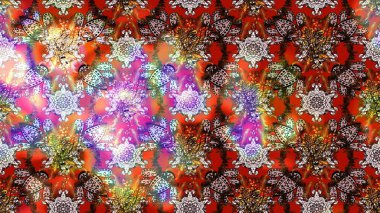 Çiçek desenli eskiz, darbeler, sıçramalar, yaz çiçekleri. Kahverengi, nötr ve kırmızı renkte çiçekler. Raster illüstrasyonu.