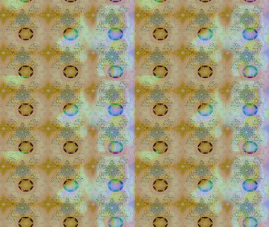 Tarafsız renklerde çiçekler. Çiçek desenli çizim. Raster illüstrasyonu. Raster illüstrasyonu. Asya tekstil tarzında.