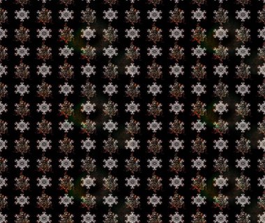 Soyut etnik raster çizim kalıbı. Çiçekler. Vadinin çiçekleri siyah renklerde.