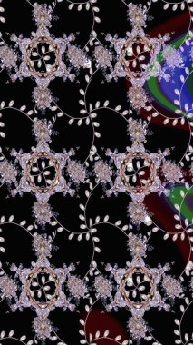 Raster illüstrasyonu. Çiçekli yumuşak bir eskiz şekli. Siyah, nötr ve gri renklerde bahar çiçekleri. Raster çiçekleri klasik tarzda resmedilir..