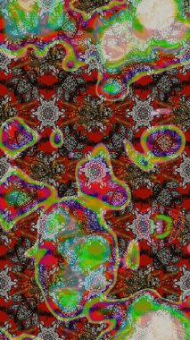 Flower eskiz arka planı. Şatafatlı bahar bahçesi dokusu. Çiçek deseni. Raster illüstrasyonu.