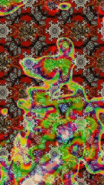 Çiçek arkaplan. Güzel kumaş deseni. Çizim raster deseni.