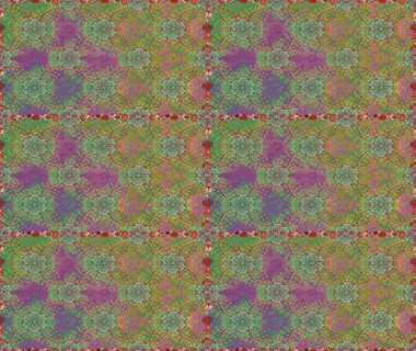 Tişörtsüz arka plan deseni. Yeşil ve nötr renklerde çiçekler. Tropik çiçekler.