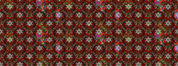 Kahverengi, kırmızı ve siyah renkli bitkilerden oluşan parlak çiçekli çizim deseni.