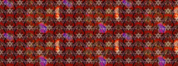 Kahverengi, kırmızı ve siyah renkte çiçekler. Tropik çiçekler. Gömlek çizimi Arkaplan Deseni.