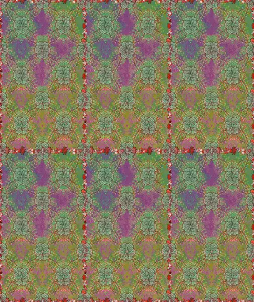 Tropik çiçekler. Yeşil ve nötr renklerde çiçekler. Tişörtsüz arka plan deseni.