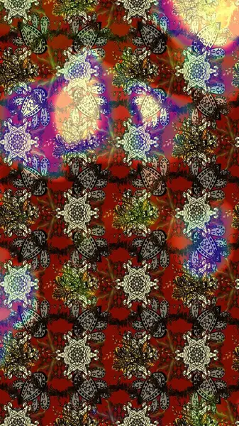 Renkli Bahar Teması eskiz kalıbı. Düz Çiçek Elementleri Tasarımı. Raster..