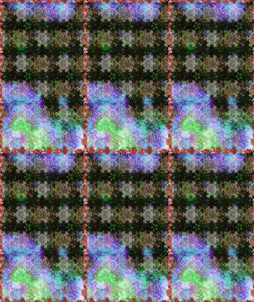 Renkli Yaz Temalı Kusursuz Arkaplan. Düz Çiçek Elementleri Tasarımı. Raster Illustrasyon 'da moda olmayan çiçek deseni. Güzel kumaş deseni.