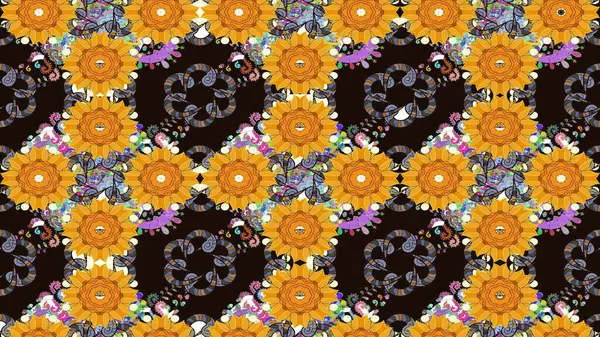 Eskiz Vintage Çiçek Deseni. Raster Kalça dokusu deseni.