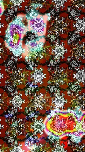 Raster illüstrasyonu. Moda baskısı. Suluboya çizim kalıbı. Eski model. Dekorasyon ve tasarım için güzel bir desen. Çiçeğin suluboya çizimlerinin zarif deseni.