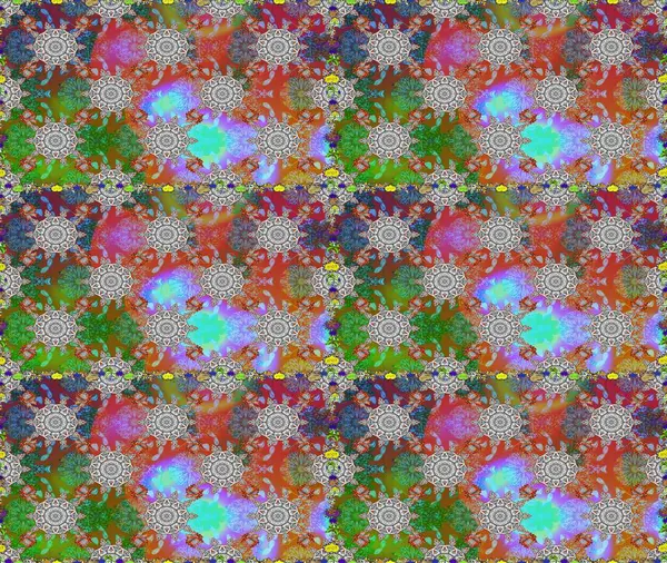 Gri ve kahverengi renkli şirin çiçekler. Raster illüstrasyonu. Moda baskısı, albüm, ambalaj kağıdı ve duvar kağıdı için zarif dekoratif süslemeler. Küçük çiçekli basit, pürüzsüz desen..