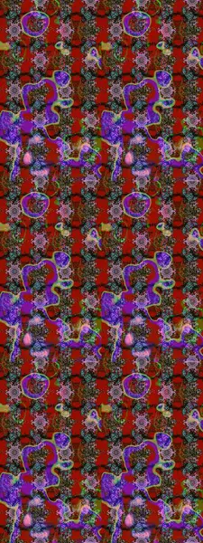 Raster illüstrasyonundaki çiçek desenli çizim. Suluboya tarzında kırmızı, kahverengi ve gri renkte çiçekler.