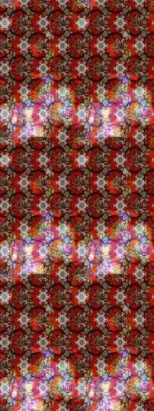 Kahverengi, kırmızı ve siyah renkte çiçekler. Renkli Bahar Teması eskiz kalıbı. Raster illüstrasyonundaki çiçek desenli çizim. Düz Çiçek Elementleri Tasarımı.