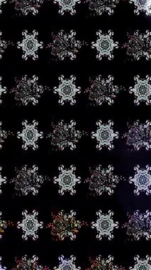 Renkli unsurlarla hareketli arka plan görüntüleri. Çiçekler. Eski model. Bayrak tarzı. Video kaydı. Şablon. Döngü. Kusursuz.. 