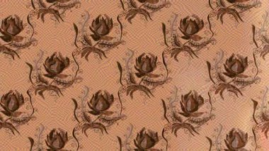 Renkli unsurlarla hareketli arka plan görüntüleri. Çiçekler. Eski model. Bayrak tarzı. Video kaydı. Şablon. Döngü. Kusursuz.. 