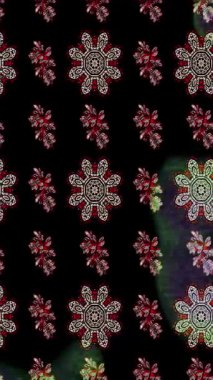 Renkli unsurlarla hareketli arka plan görüntüleri. Çiçekler. Eski model. Bayrak tarzı. Video kaydı. Şablon. Döngü. Kusursuz.. 