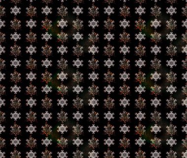 Soyut etnik raster çizim kalıbı. Çiçekler. Vadinin çiçekleri siyah renklerde.