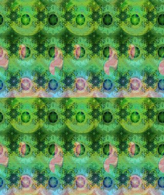 Çiçekli yeşil renkte bir çiçek deseni çiz. Suluboya tarzında yeşil renkte çiçekler.