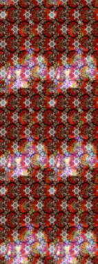 Kahverengi, kırmızı ve siyah renkte çiçekler. Renkli Bahar Teması eskiz kalıbı. Raster illüstrasyonundaki çiçek desenli çizim. Düz Çiçek Elementleri Tasarımı.