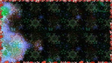 Sevimli küçük çiçek desenle. Raster resim. Çiçek desenli çiçek ve yaprakları ile.