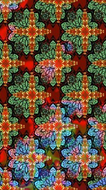 Küçük bir çiçekte eskiz deseni. Hoş bir çiçek geçmişi var. Güzel kumaş deseni. Raster illüstrasyonu.