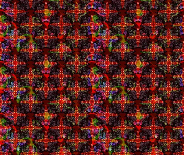 Raster illüstrasyonundaki çiçek desenli çizim. Kahverengi renkli çiçekler. Renkli Yaz Temalı eskiz kalıbı. Düz Çiçek Elementleri Tasarımı.