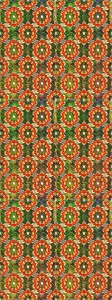 Senin tasarımın için, duvar kağıdı. Raster geometrik arka plan. Altın rengi, kusursuz çizim. Kahverengi renklerde, altın çiçekli altın desenler..