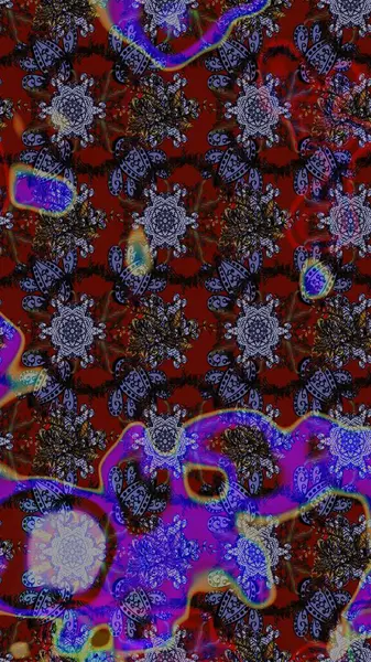 Düz Çiçek Elementleri Tasarımı. Kahverengi, mor ve kırmızı renkte çiçekler. Renkli Bahar Teması eskiz kalıbı. Raster illüstrasyonu. Çiçekli çiçek deseni, suluboya..