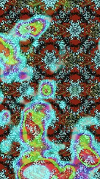 Tebrik kartı geçmişi, boyama kitabı, arkaplan ve tekstil için kullanılabilir. Sınır Kızılderili çiçekli paisley patten. Etnik Mandala havlusu. Taslak süsleme izi. Raster Henna tarzı.