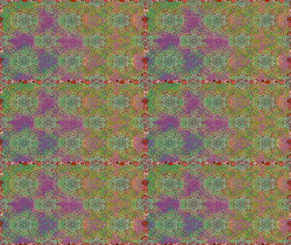 Tişörtsüz arka plan deseni. Yeşil ve nötr renklerde çiçekler. Tropik çiçekler.