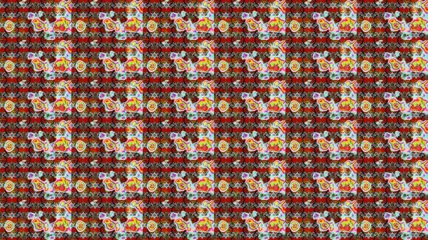 Robot resim. Küçük çiçekte güzel bir desen. Küçük renkli çiçekler. Çiçekli bahar çiçekleri. Motley illüstrasyonu. Moda baskıları için zarif bir şablon.