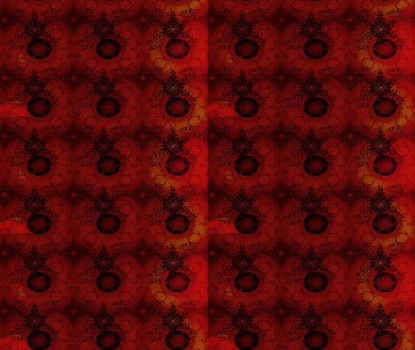 Klasik çiçekler. Yaz çiçekleri teması. Kırmızı renkler. Suluboya resim taklit Raster çizimi. El çizimi soyut süslü elementler.