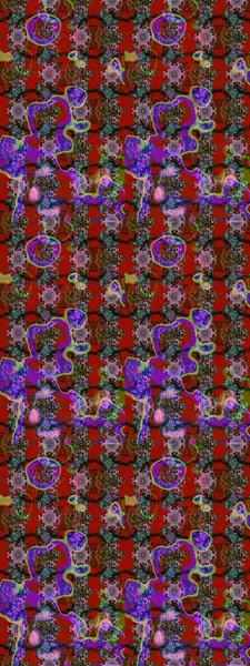 Raster illüstrasyonundaki çiçek desenli çizim. Suluboya tarzında kırmızı, kahverengi ve gri renkte çiçekler.