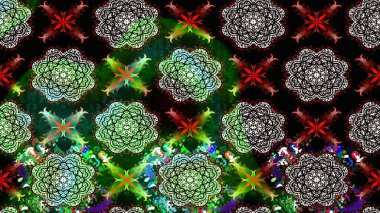 Kızılderili desenli desenli desenli şal deseni. Raster Henna dövme stili. Tekstil, tebrik kartı, boyama kitabı, telefon kılıfı baskısı için kullanılabilir. Etnik Mandala süsü.