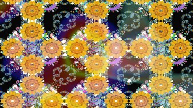 Doğum günü kartı ya da düğün davetiyesi. Sarı renklerde. Suluboya çiçek buketi. Çiçekli tebrik kartı. Çiçek arkaplan. Raster illüstrasyonu.