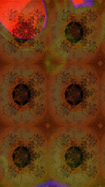 Renkli Bahar Teması eskiz kalıbı. Süslü kumaş deseni. Düz Çiçek Elementleri Tasarımı. Raster illüstrasyonunda çiçek deseni çizimi.