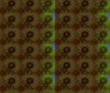 Küçük çiçekteki sevimli çiçek deseni. Kahverengi renkli çiçekler. Raster illüstrasyonu.