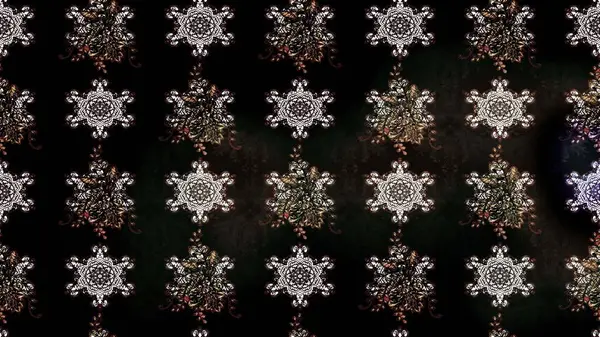 Hediye ambalaj kağıdı, tebrik kartları, posterler ve pankart tasarımı. Siyah renkli çiçekler. Raster düz çiçek çizim deseni.