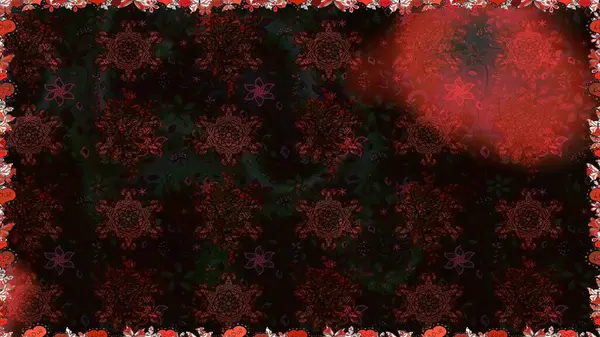 Düz Çiçek Elementleri Tasarımı. Kusursuz Renksiz Bahar Temalı Kusursuz Arkaplan. Sevimli çiçek raster deseni. Siyah ve kahverengi renkte çiçekler.