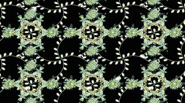 Çiçekler suluboya tarzında siyah, nötr ve yeşil renklerde. Siyah, nötr ve yeşil renkli çiçekli çizim deseni.