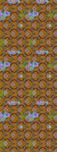 Küçük çiçekteki sevimli çiçek deseni. Çiçekler kahverengi, kırmızı ve yeşil renklerde.