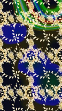 Mavi çiçekli eskiz deseni, suluboya çiçek deseni, sevimli çiçek, duvar kağıdı, kart ya da kumaş için fayanslı. Raster - stok.