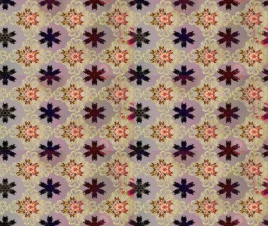 Bahar çiçekleri, bej ve nötr çiçekler. Küçük çiçekte güzel bir desen. Küçük renkli çiçekler. Motley illüstrasyonu. Moda baskıları için zarif bir şablon.