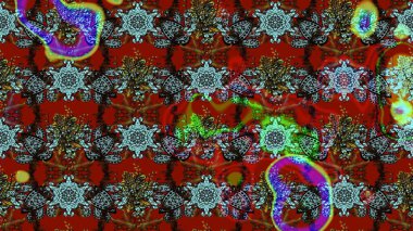 Küçük çiçekli şirin bir desen. Çiçek ve yapraklı çiçek deseni. Raster illüstrasyonu.